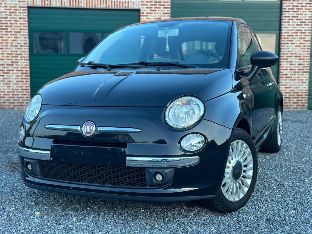 FIAT 500 1.2I/2010/147.000KM/AIRCO/GEKVVK, Auto's, Euro 5, Stof, Beige, Zwart