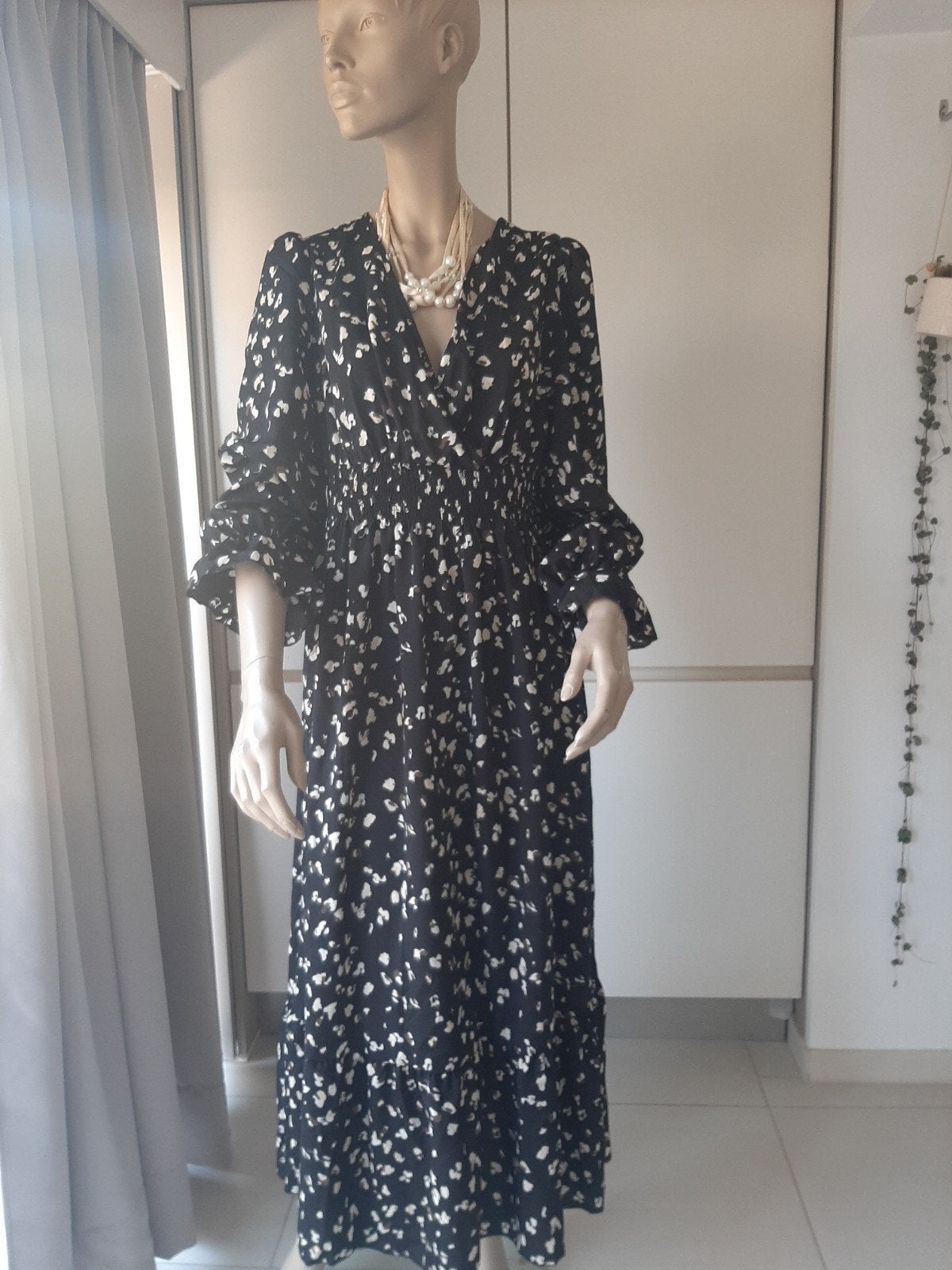 maxi zomerjurk of feestjurk, Ophalen of Verzenden, Maat 38/40 (M), Wit