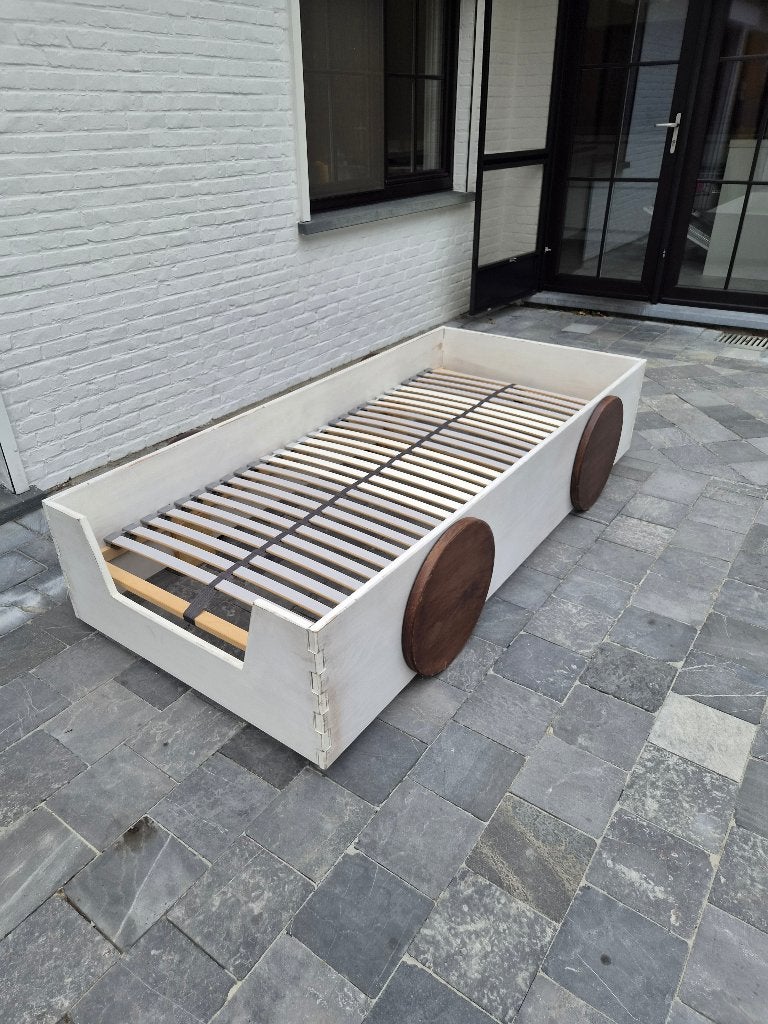 Bed 200x90 auto, Ophalen, 90 cm, 200 cm, Hout