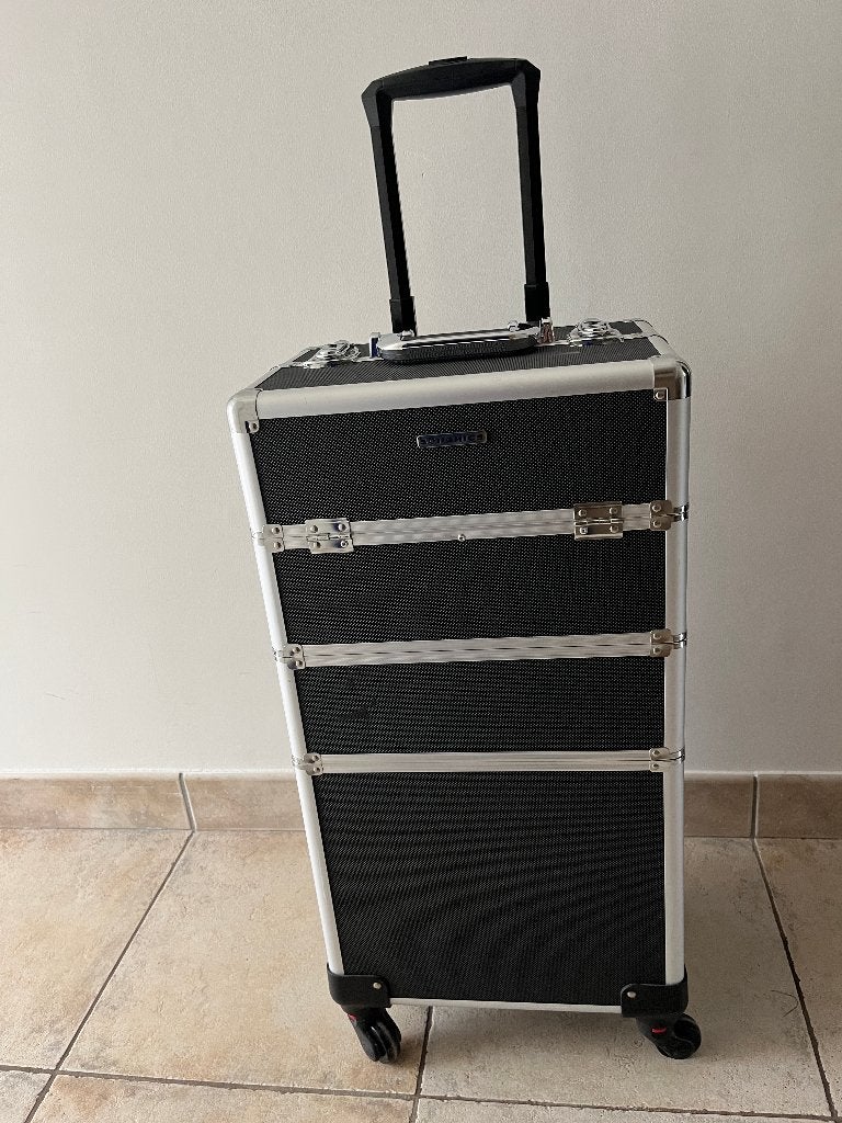 Beautycase - makeup koffer - Hardcase, Handtassen en Accessoires, Beautycases, Ophalen, Zwart, Zo goed als nieuw, Met slot