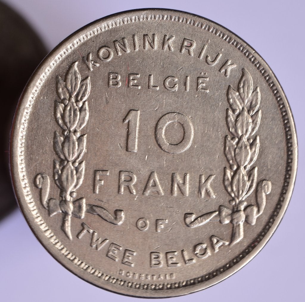 10 francs , 2 belgas 1930 FL pos.B Qualité, Postzegels en Munten, Munten | België, Verzenden, Overig, Losse munt