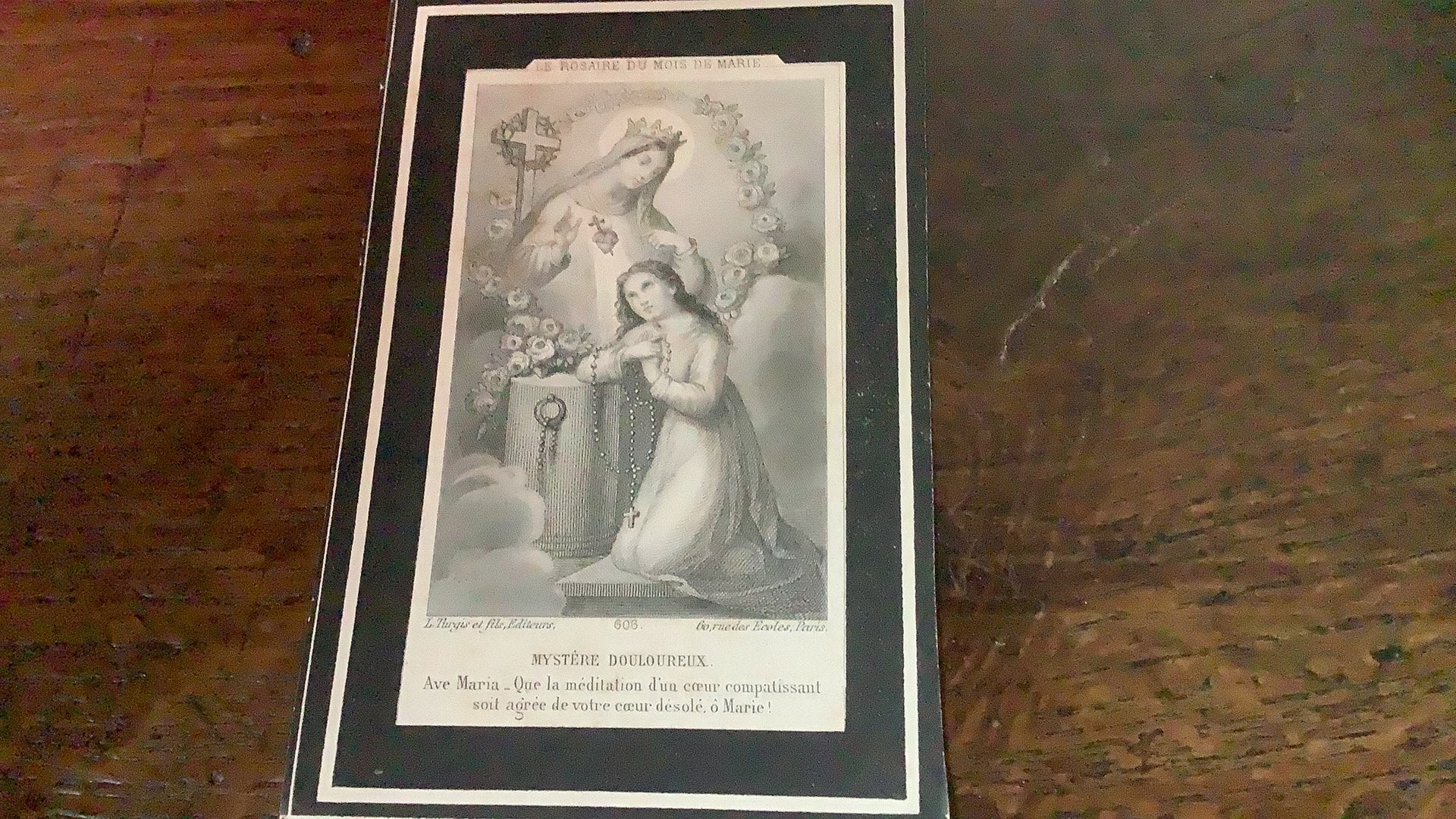 Oud doodsprentje  Hasslt  1895, Verzamelen, Bidprentjes en Rouwkaarten, Ophalen of Verzenden