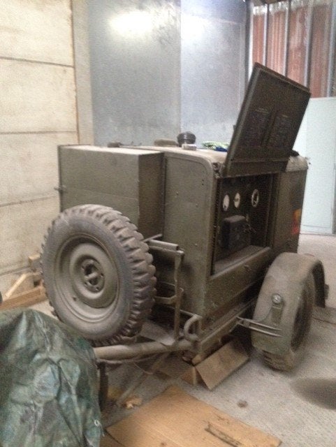 Remorque militaire look US ARMY moteur VW groupe électrogène, Enlèvement