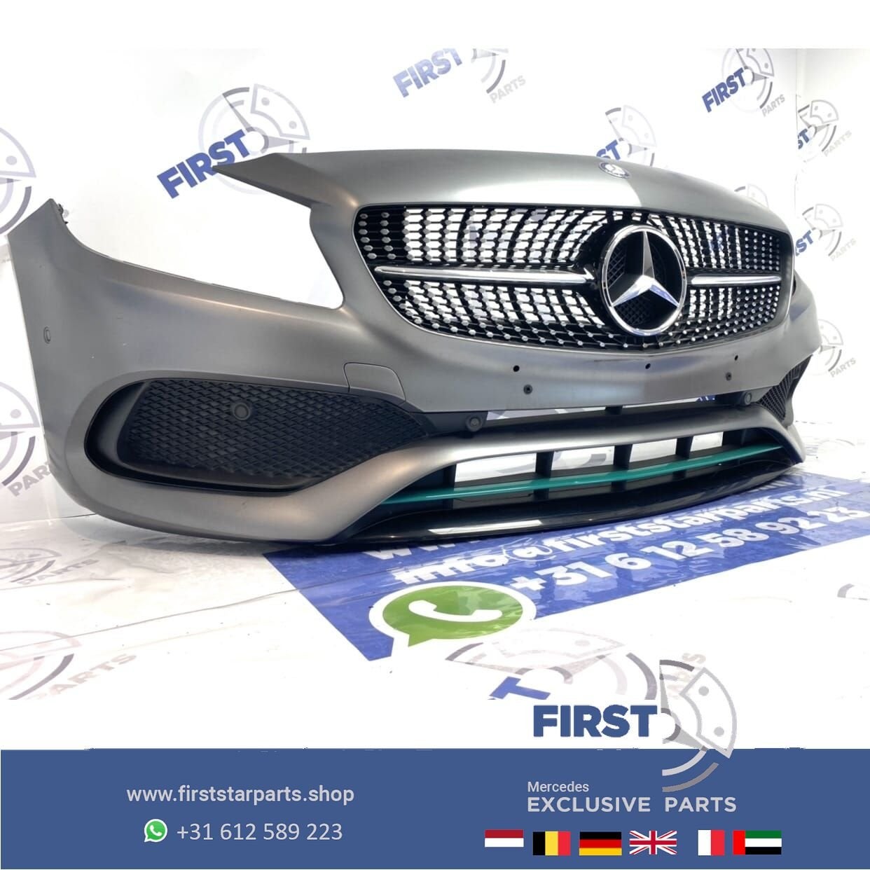 W176 A KLASSE 2018 FACELIFT AMG VOORBUMPER COMPLEET GRIJS /, Utilisé, -, Avant, -
