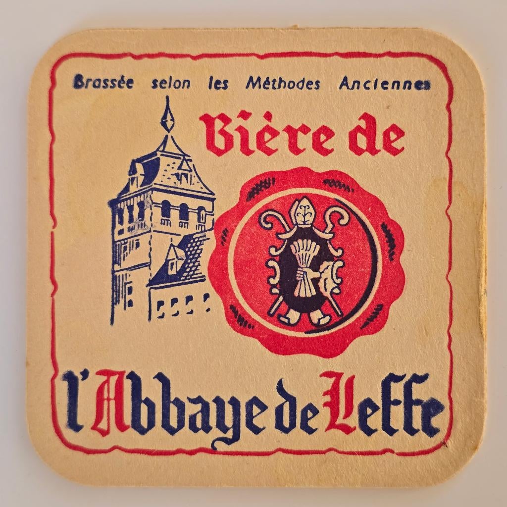 Abbaye de Leffe sous-bock bierviltje bierdeckel coaster, Collections, Marques de bière, Envoi, Utilisé, Sous-bock, Leffe