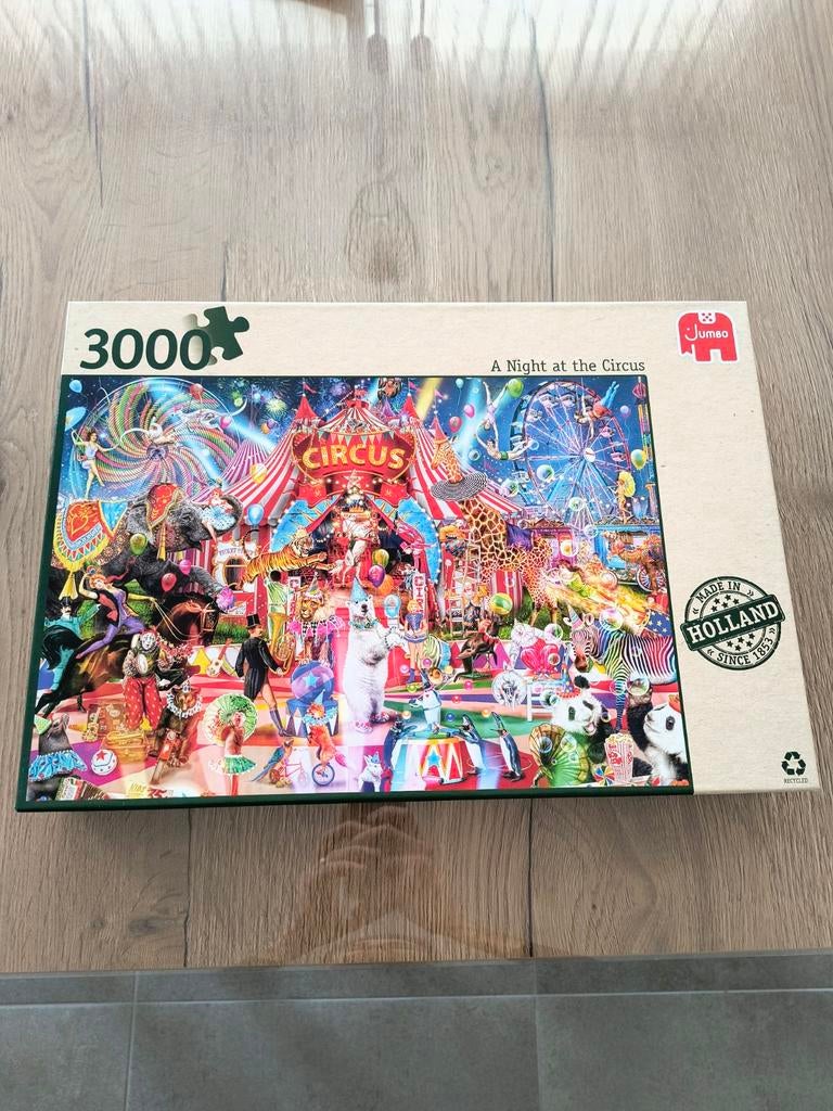 Puzzel 3000 stukjes Jumbo Circus, Ophalen, Meer dan 1500 stukjes, Nieuw, Legpuzzel