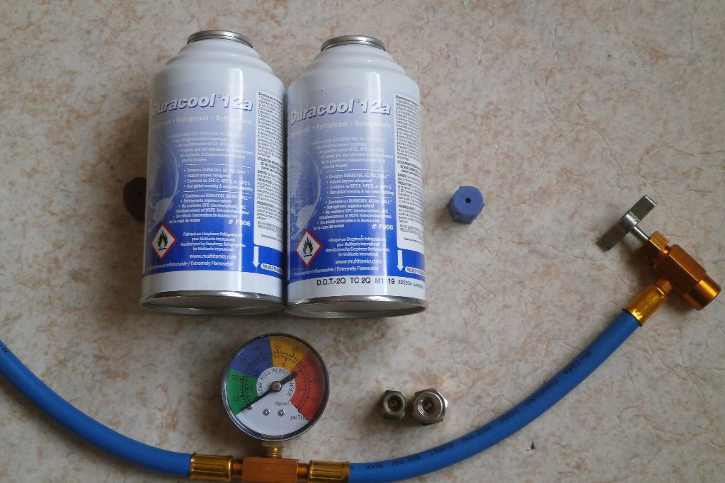 recharge AIRCO réfrigérant AUTO gaz R134A ou R1234YFou r12, Enlèvement