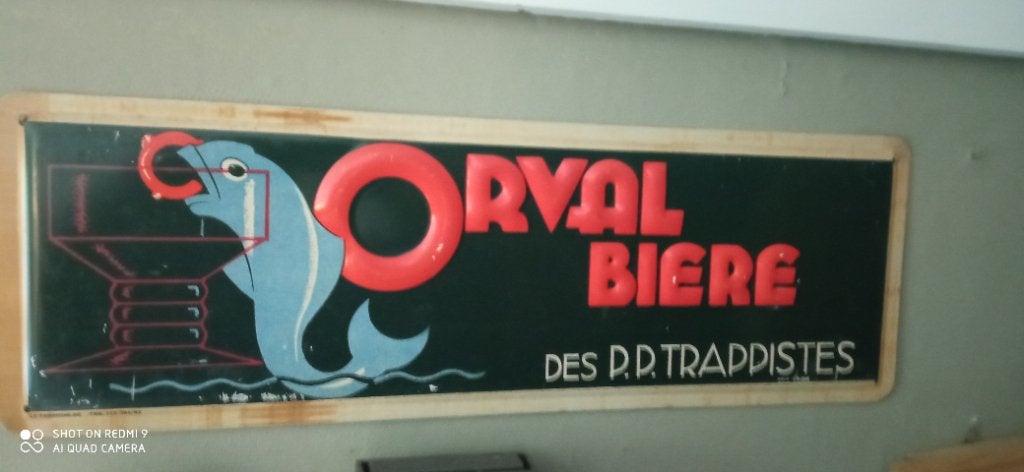 Tôle emboutie ORVAL 2003 plaque non émaillée, Collections, Enlèvement ou Envoi, Utilisé