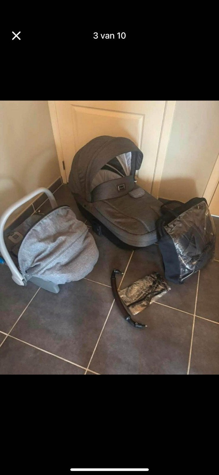 Kit poussette 3 pièces, Enlèvement