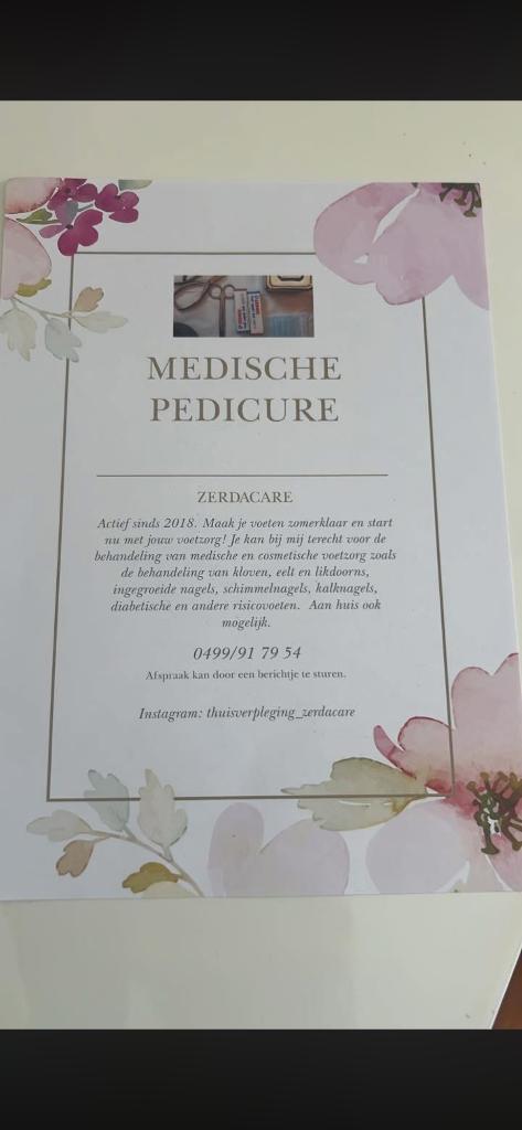 Medische pedicure aan huis, Diversen, Verpleegmiddelen, Nieuw, Ophalen