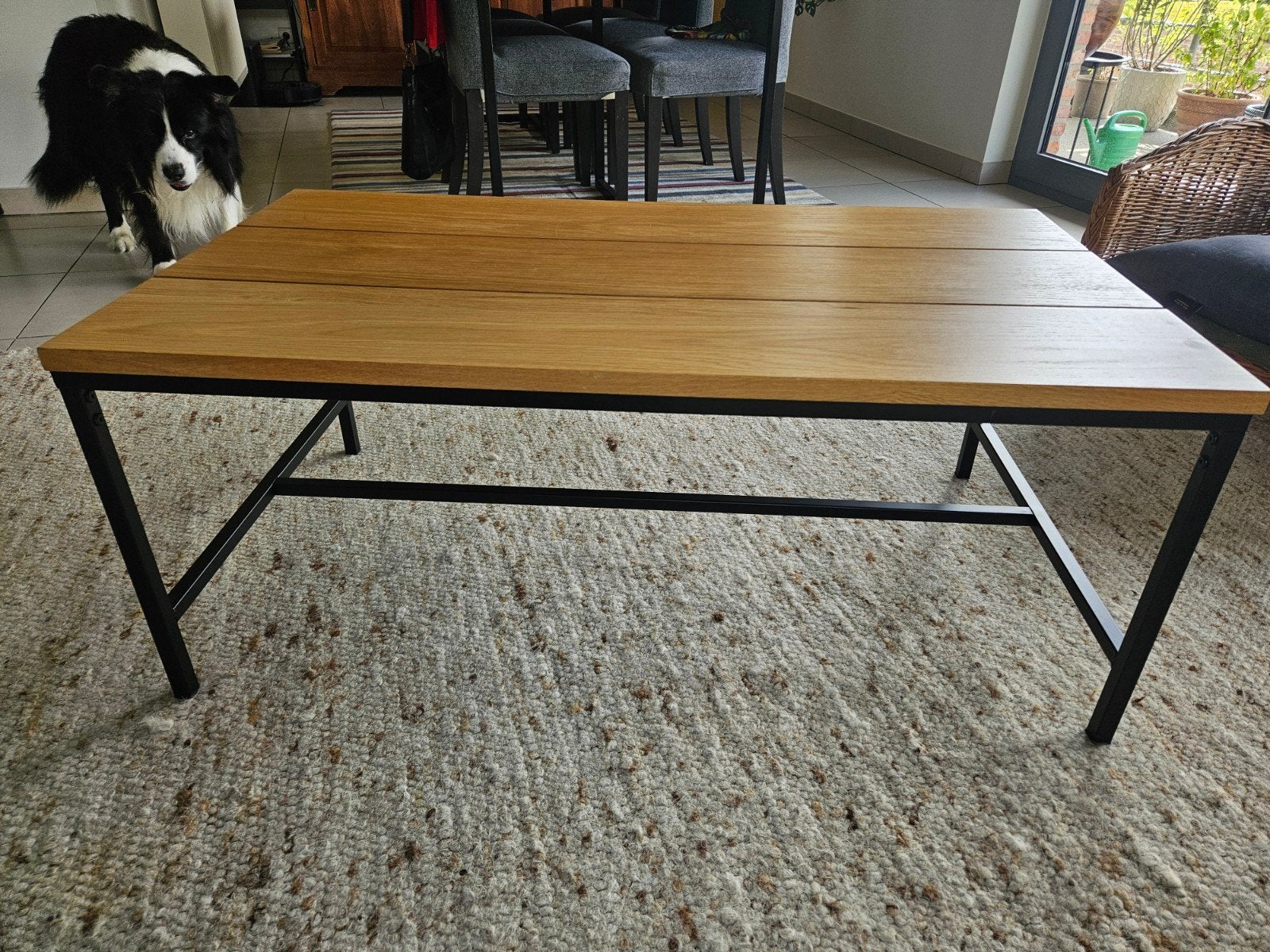 salontafel, Huis en Inrichting, Ophalen, 110 cm, Hout, Zo goed als nieuw