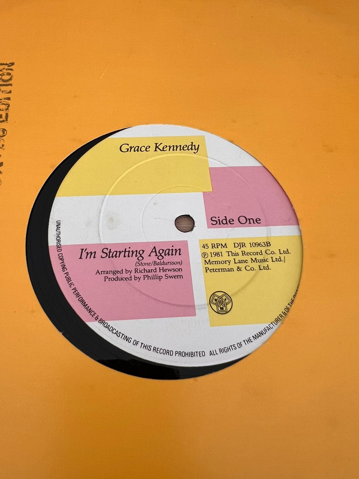 Grace kennedy - i’m starting again, CD & DVD, Vinyles | Dance & House, Enlèvement ou Envoi, Comme neuf, Disco