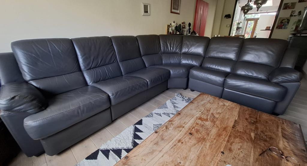 Lederen hoeksalon gratis . Zelf op te halen.  Locatie asse, Huis en Inrichting, Ophalen