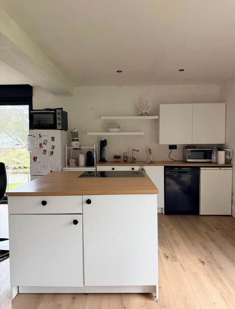 Keuken met elektro, Bois, Enlèvement, Utilisé, Autres types