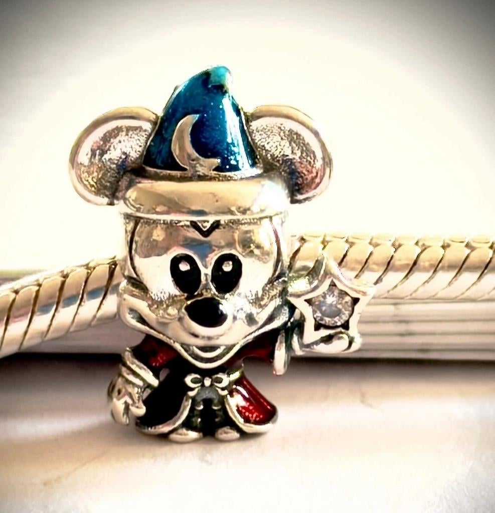 Lot de 2 pandora Disney Mickey, Ophalen of Verzenden, Zilver, Pandora