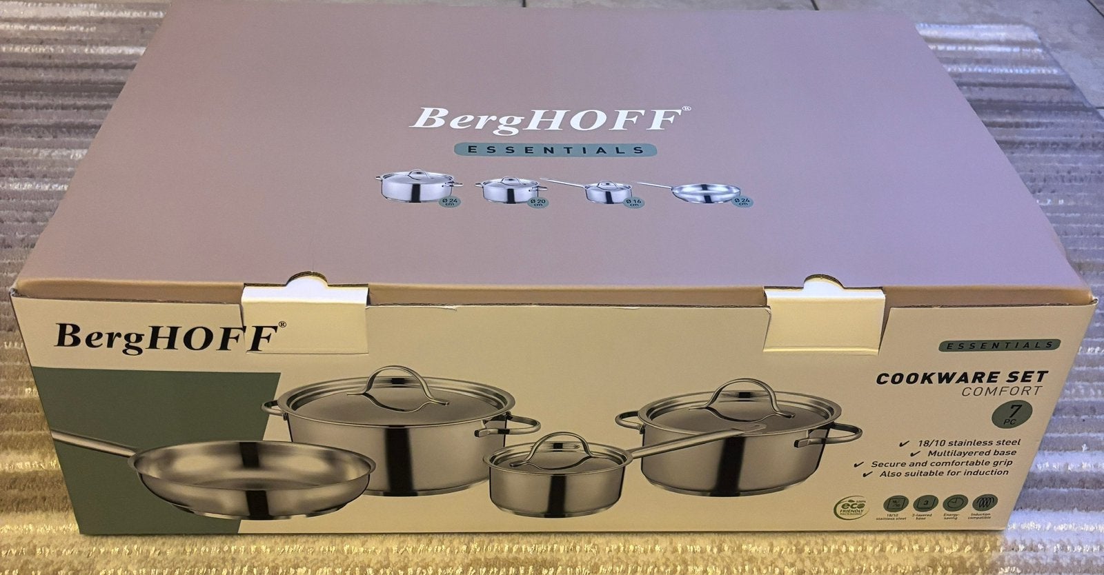 Berhoff kookpotten set nieuw, Ophalen, Nieuw, Inox, Kookpan