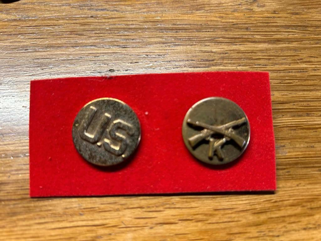 WWII - disque de col U.S. + INTANTRY K company, Envoi, Autres, Autres types