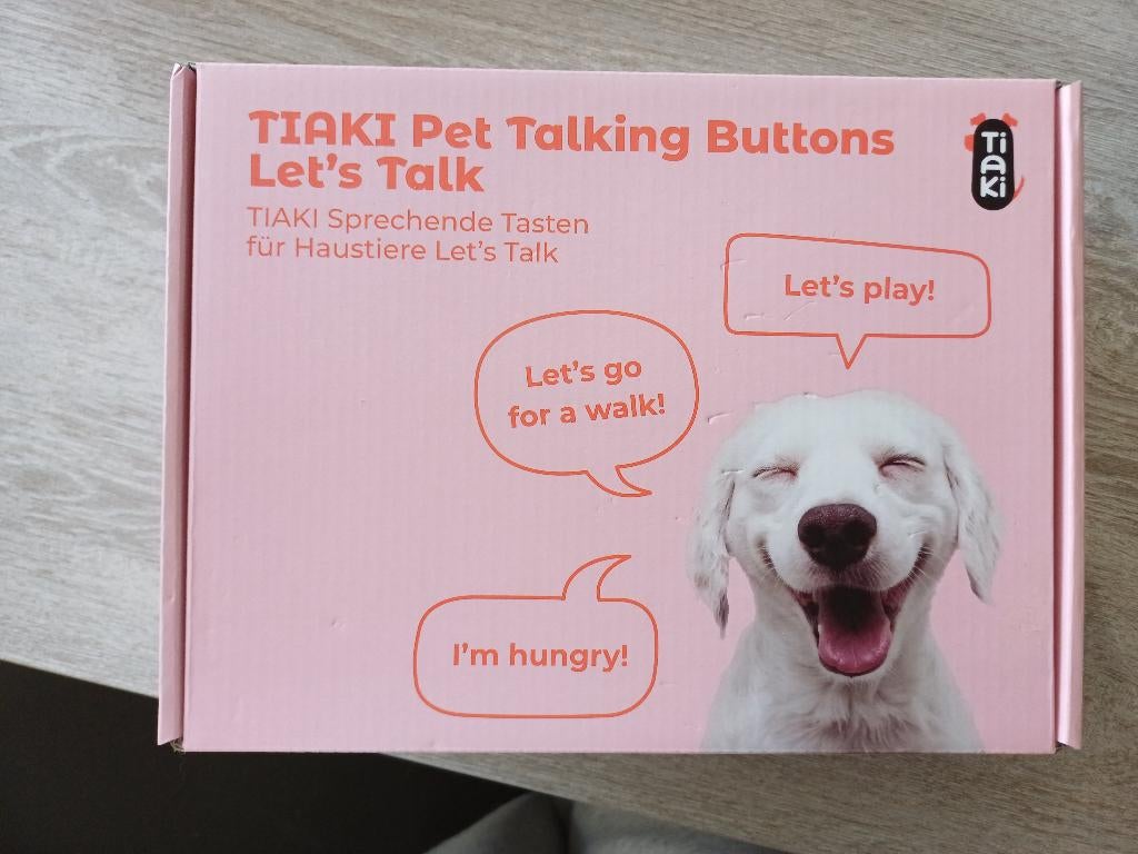 Taiki Pet talking buttons - voor kat of hond, Dieren en Toebehoren, Hondenspeelgoed, Ophalen of Verzenden, Nieuw, Intelligentiespeelgoed