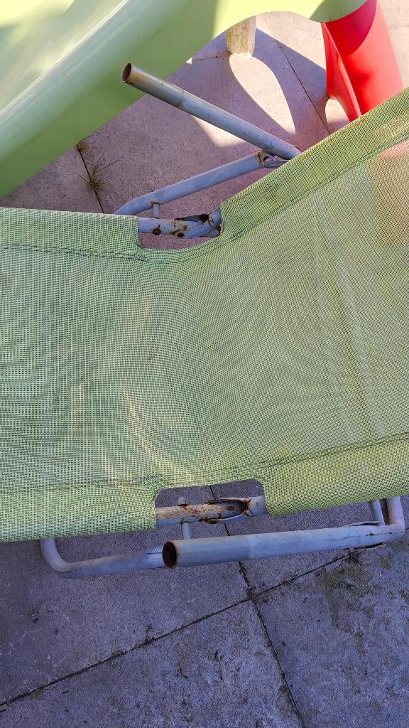 Ligstoel voor de tuin, Ophalen