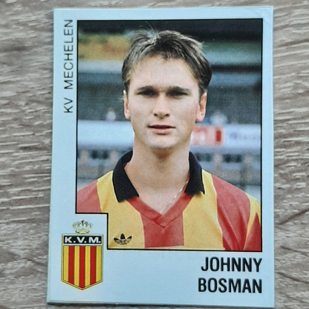 Voetbalplaatje Johnny Bosman KV Mechelen., Envoi, Utilisé, Affiche, Image ou Autocollant