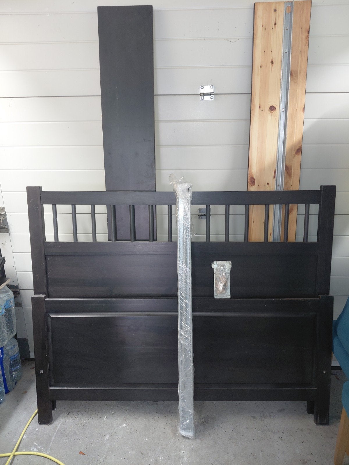 Bed frame 140/200, Ophalen, Gebruikt, Zwart, Tweepersoons