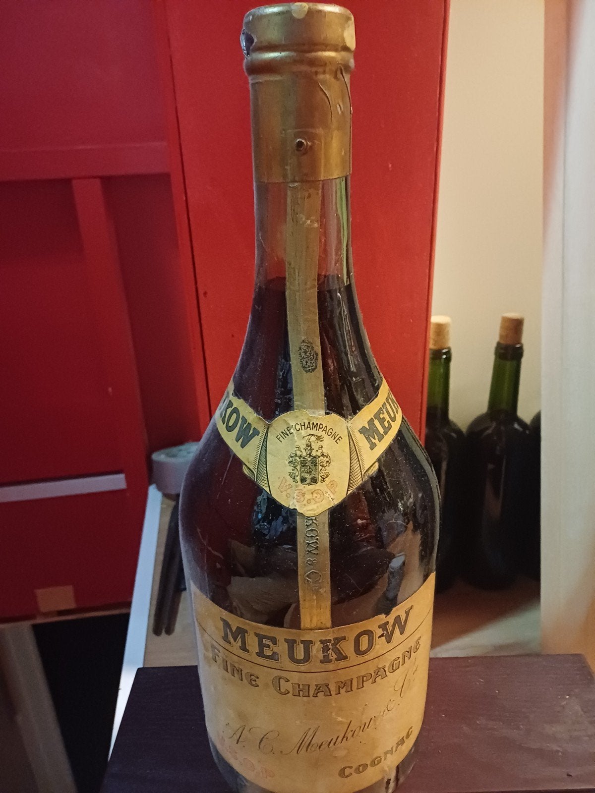 Cognac Dummy meukow, Verzamelen, Ophalen of Verzenden