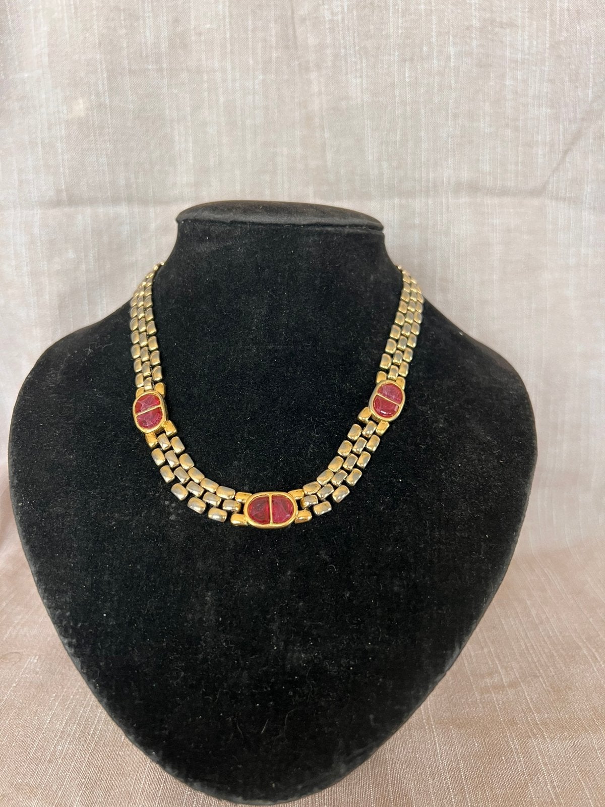 Halsband met roze steentjes, Bijoux, Sacs & Beauté, Enlèvement ou Envoi, Comme neuf, Rose