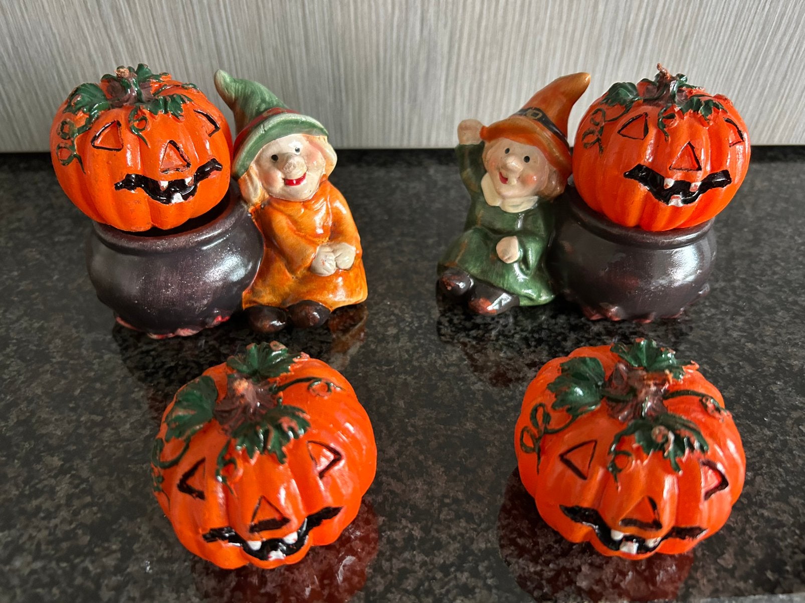 Décoration d'Halloween : 4 bougies à la citrouille bougeoirs, Hobby & Loisirs créatifs, Enlèvement ou Envoi, Comme neuf, Autres types