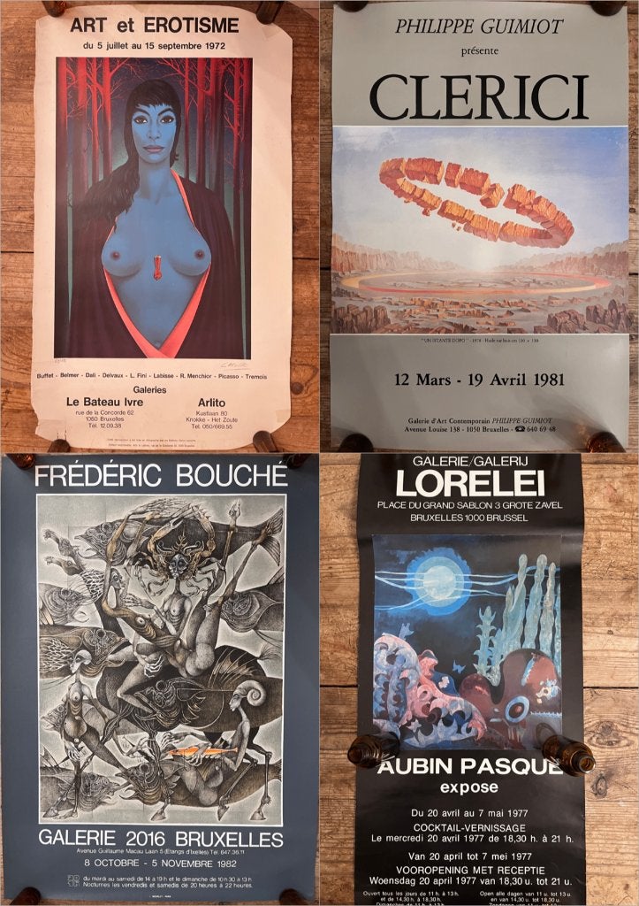 26 Posters Surrealisme & Fantasmagie: Labisse, Pasque, Origineel, Ophalen, Personages en Fantasiefiguren, Lithografie