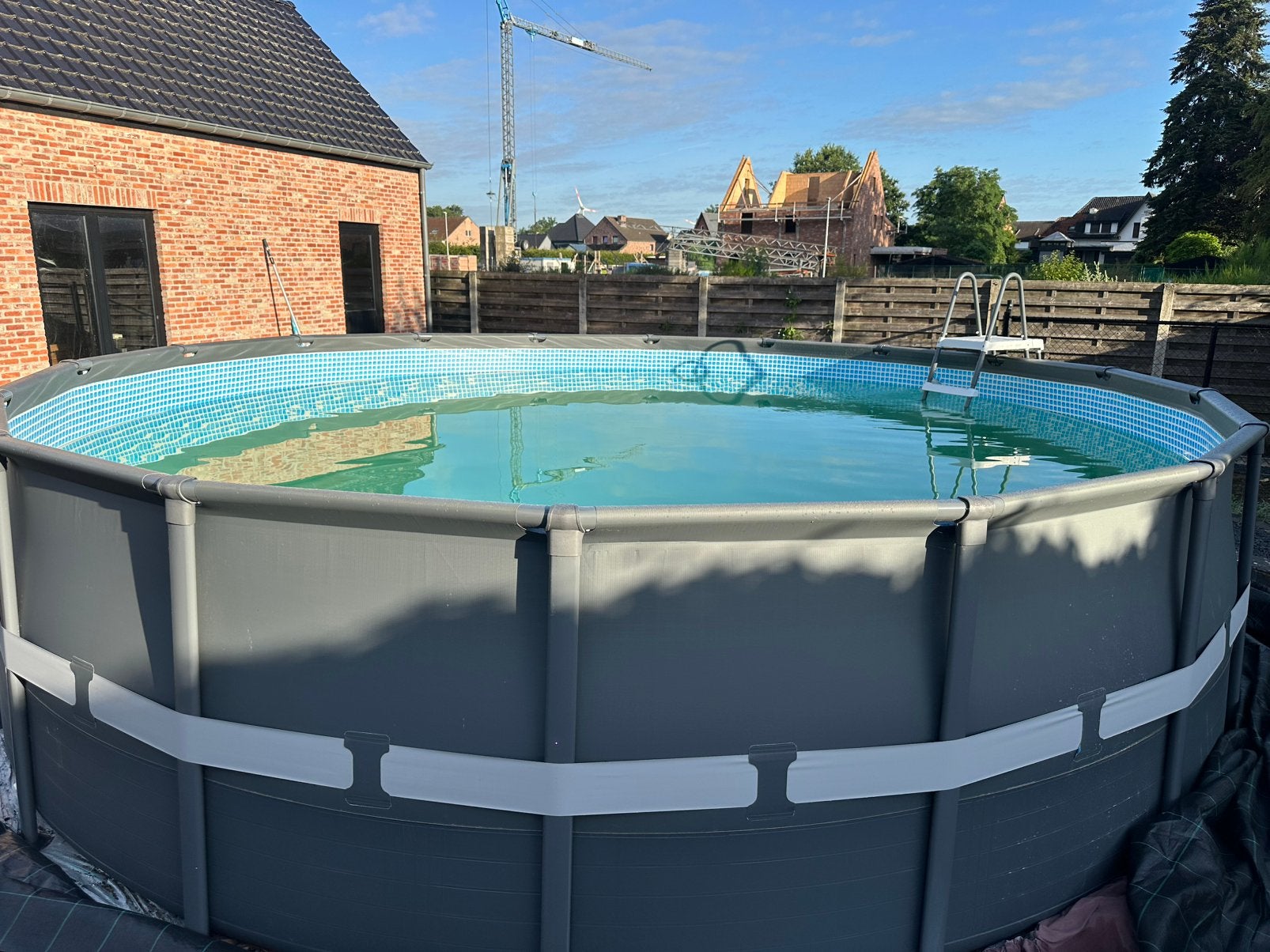 Intex zwembad ultra XTR, Tuin en Terras, Zwembaden, Ophalen, Zo goed als nieuw