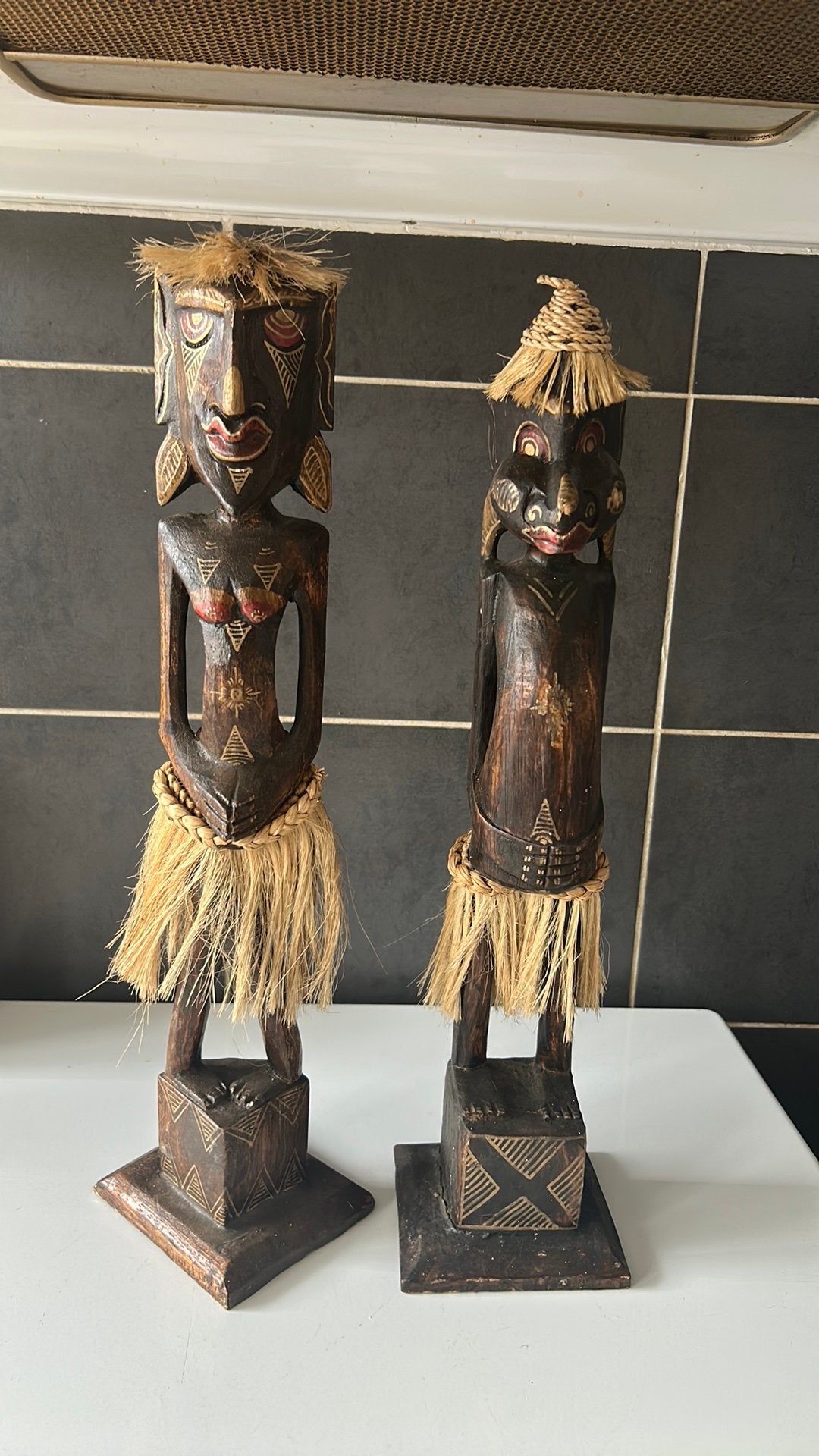 Statut en bois tribal africaine, Afrique, Bois, Enlèvement ou Envoi, Fait main