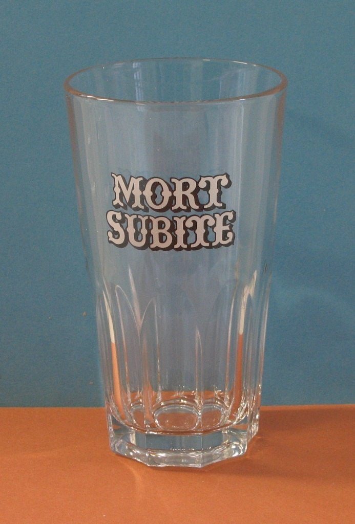 VERRE À BIÈRE MORT SUBITE 285, Collections, Enlèvement, Utilisé, Verre ou Verres, Autres marques