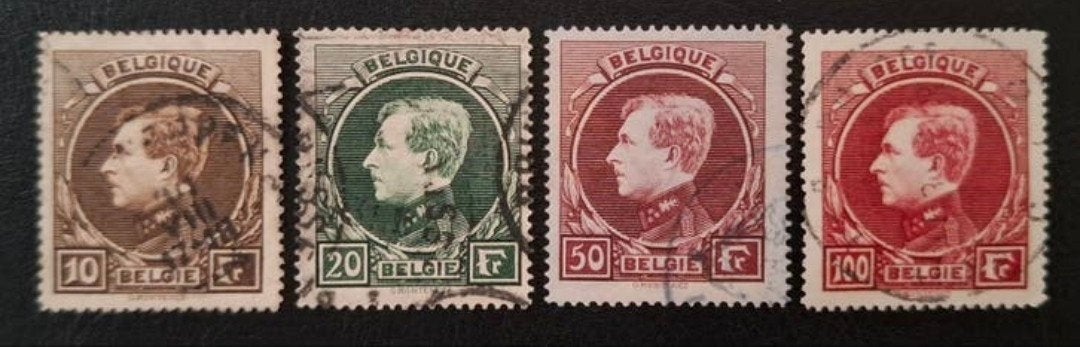 België: OBP 289/92 (●) Grote Montenez 1929., Postzegels en Munten, Met stempel, Koninklijk huis, Frankeerzegel, Ophalen of Verzenden