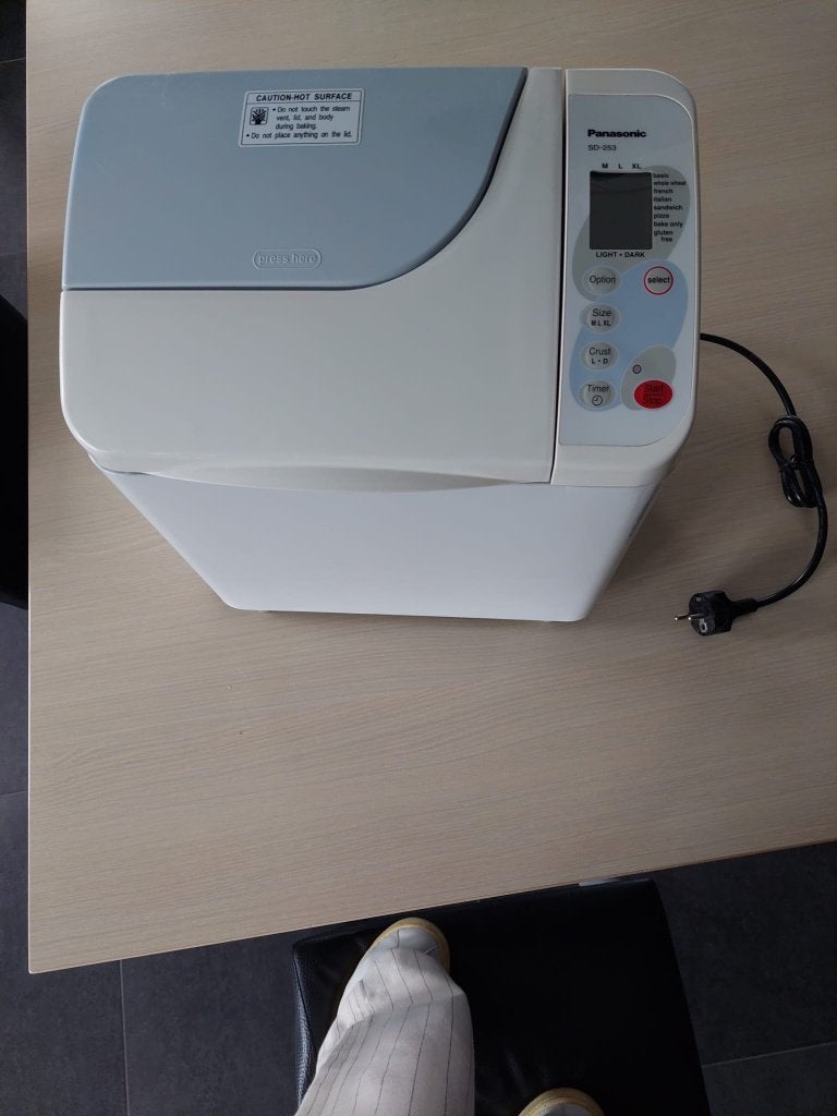 Broodbakmachine Panasonic, 800 tot 1200 gram deeg, Ophalen, Gebruikt, Met timer
