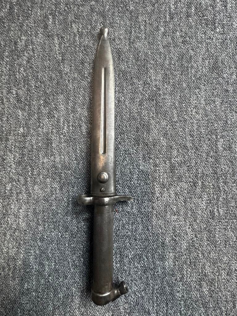 Baïonnette suédoise originale Mauser m1896 E.J.A.B. militair, Enlèvement ou Envoi, Armée de terre, Couteau ou Poignard