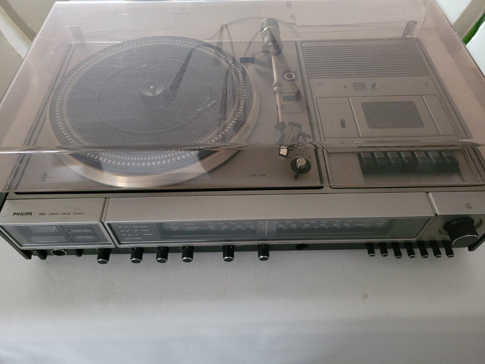 Vintage Philips 983 Stereo Music Centre (Jaren 70), Ophalen, Platenspeler, Philips