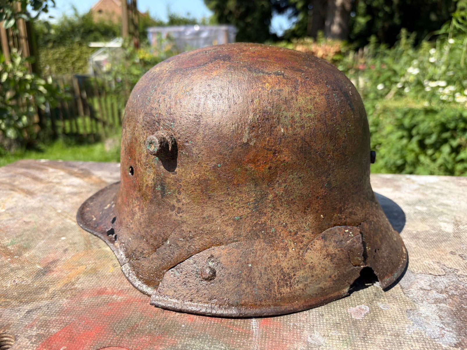 Duitse M16 ww1 helm, Ophalen of Verzenden, Landmacht, Helm of Baret