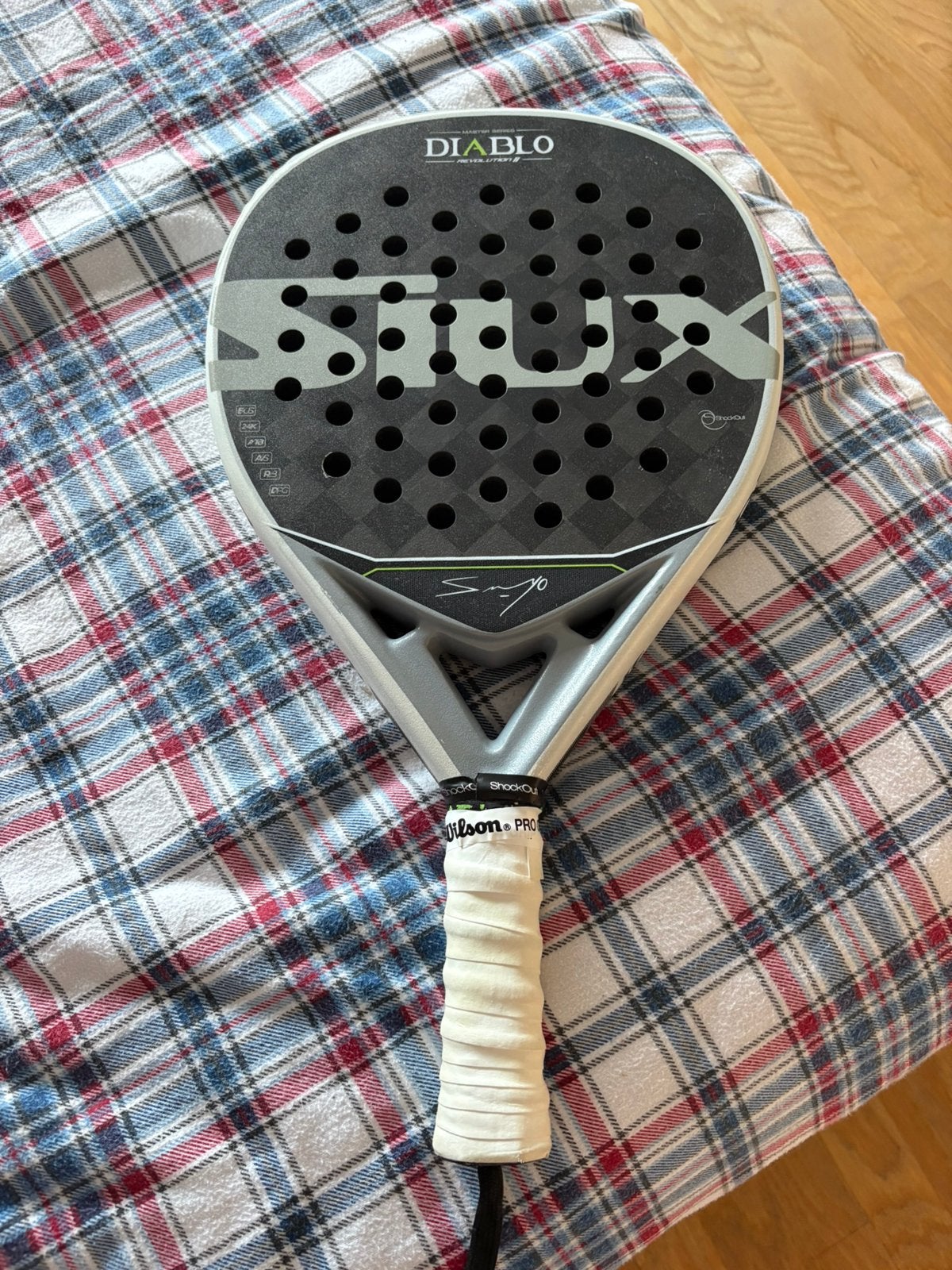 siux diablo revolution 2 master series sanyô, Ophalen of Verzenden, Gebruikt, Padelracket