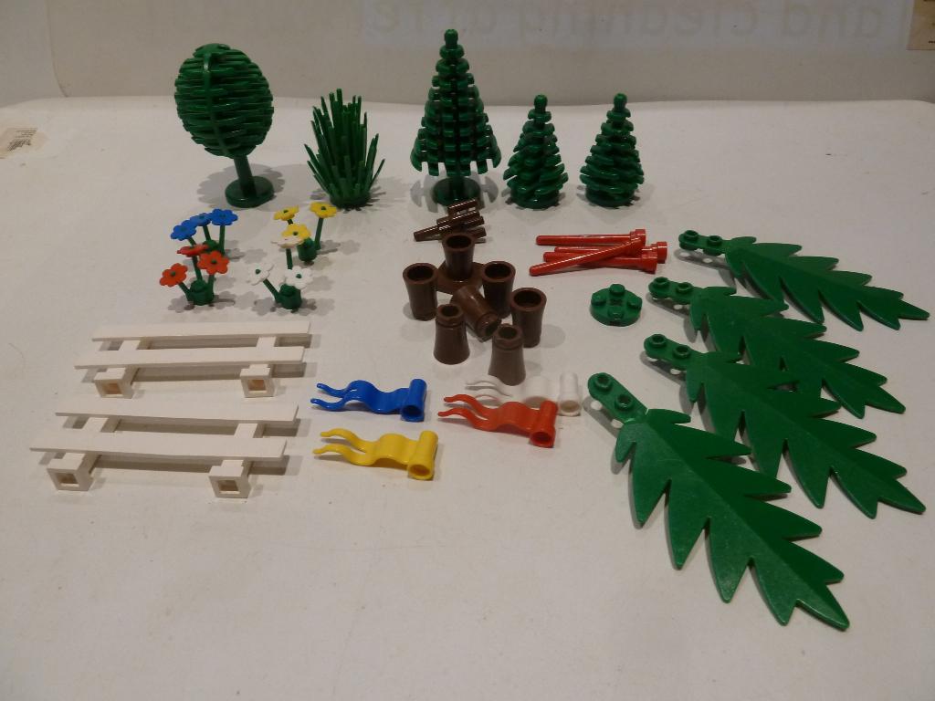 Accessoires Lego Town 6319 Arbres et clôtures, Enlèvement ou Envoi, Lego, Utilisé, Briques en vrac