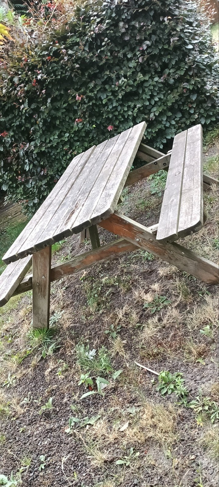 picknick tafel, Ophalen