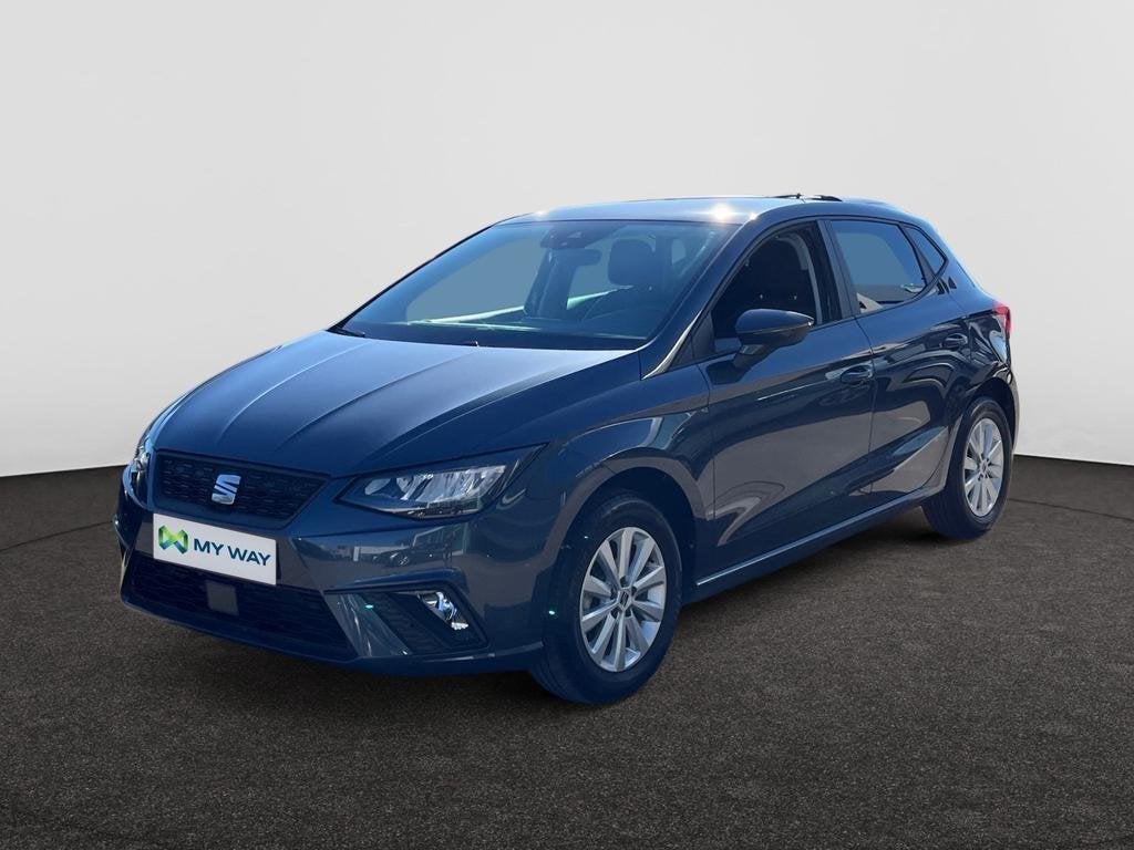 Seat Ibiza 5P/D GARANTIE*95PK*CARPLAY*SENSOREN A*AIRCO*TOPWA, Airbags, Ibiza, Handgeschakeld, Zilver of Grijs