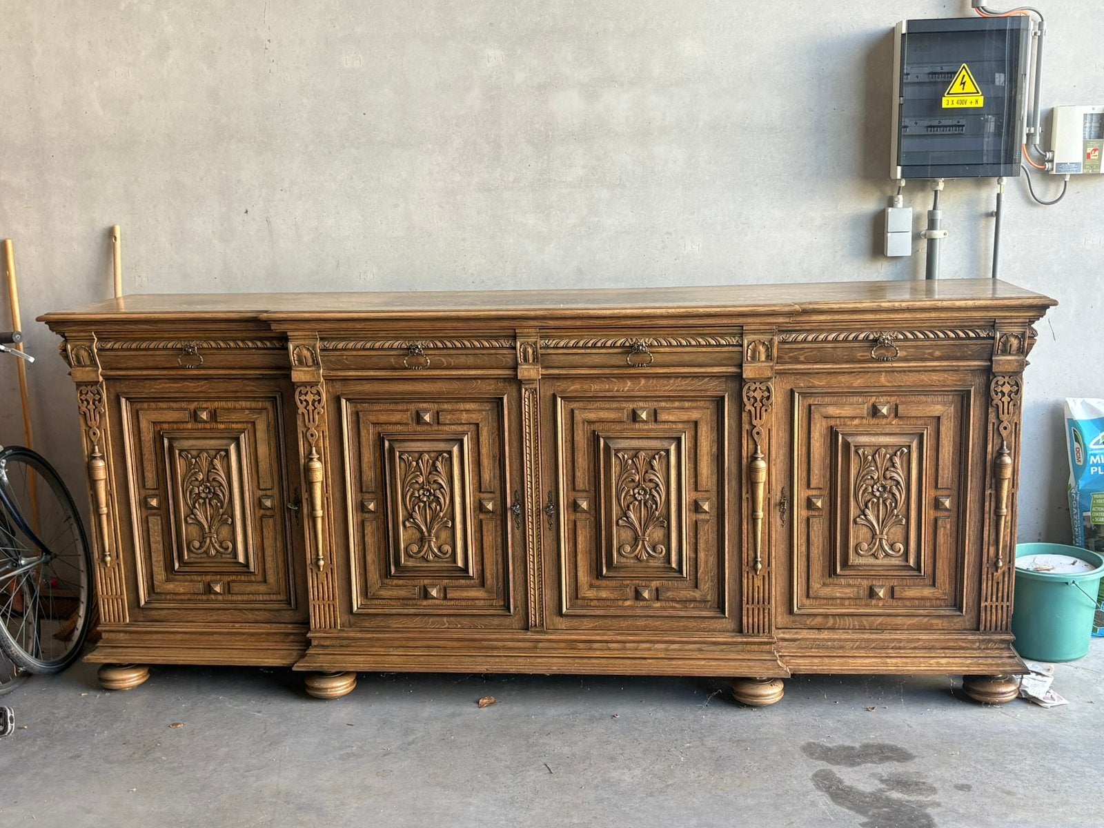 Houten kast, Antiquités & Art, Antiquités | Meubles | Armoires, Enlèvement