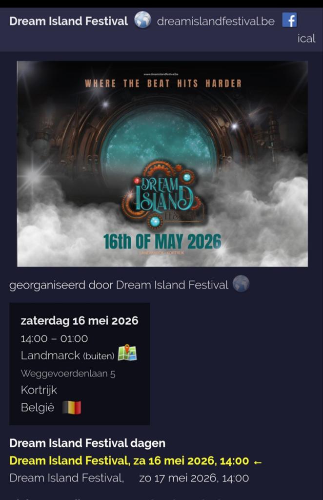Dream island Festival Tickets, Tickets en Kaartjes, Evenementen en Festivals, Twee personen