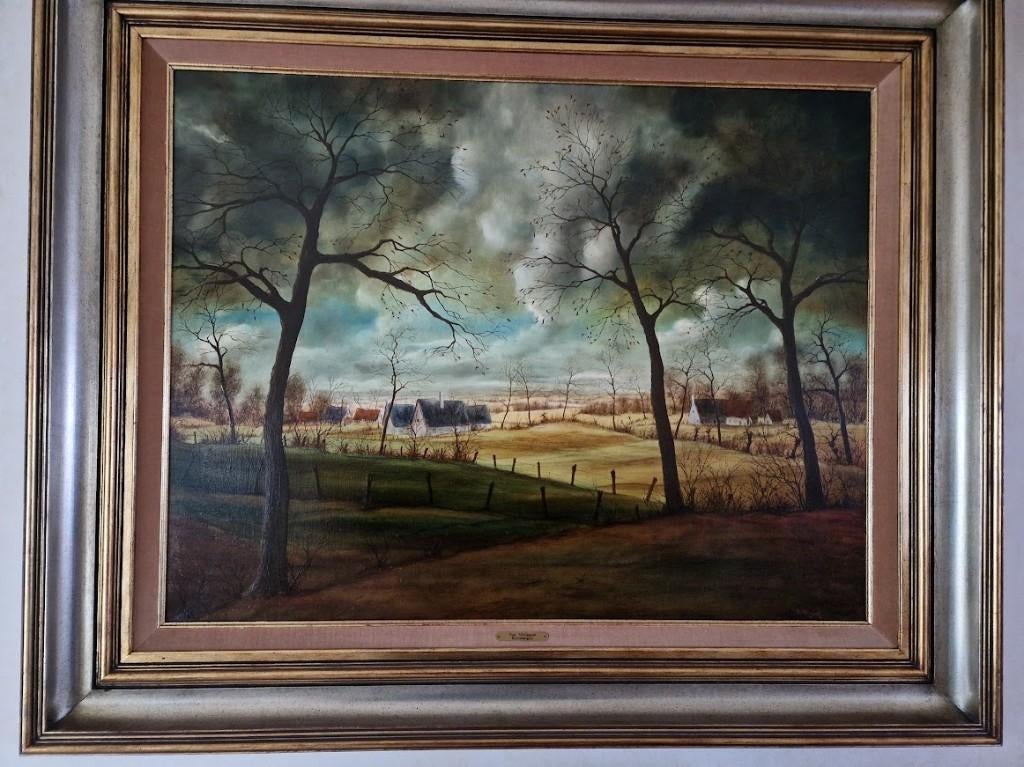 Schilderij Piet Willequet, Antiek en Kunst, Ophalen