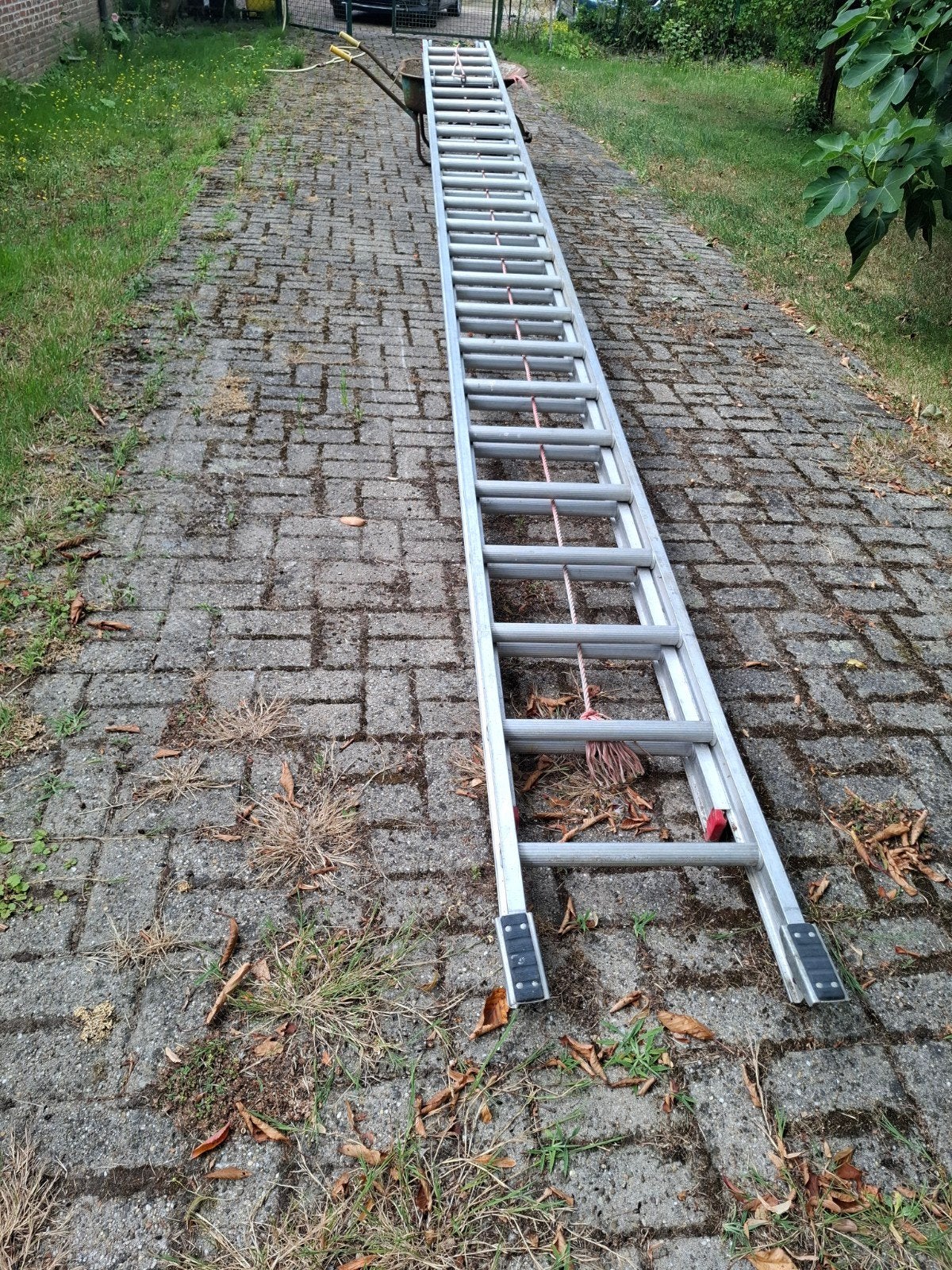 Solide alu ladder 2 x 24 sporten, Ophalen, Ladder