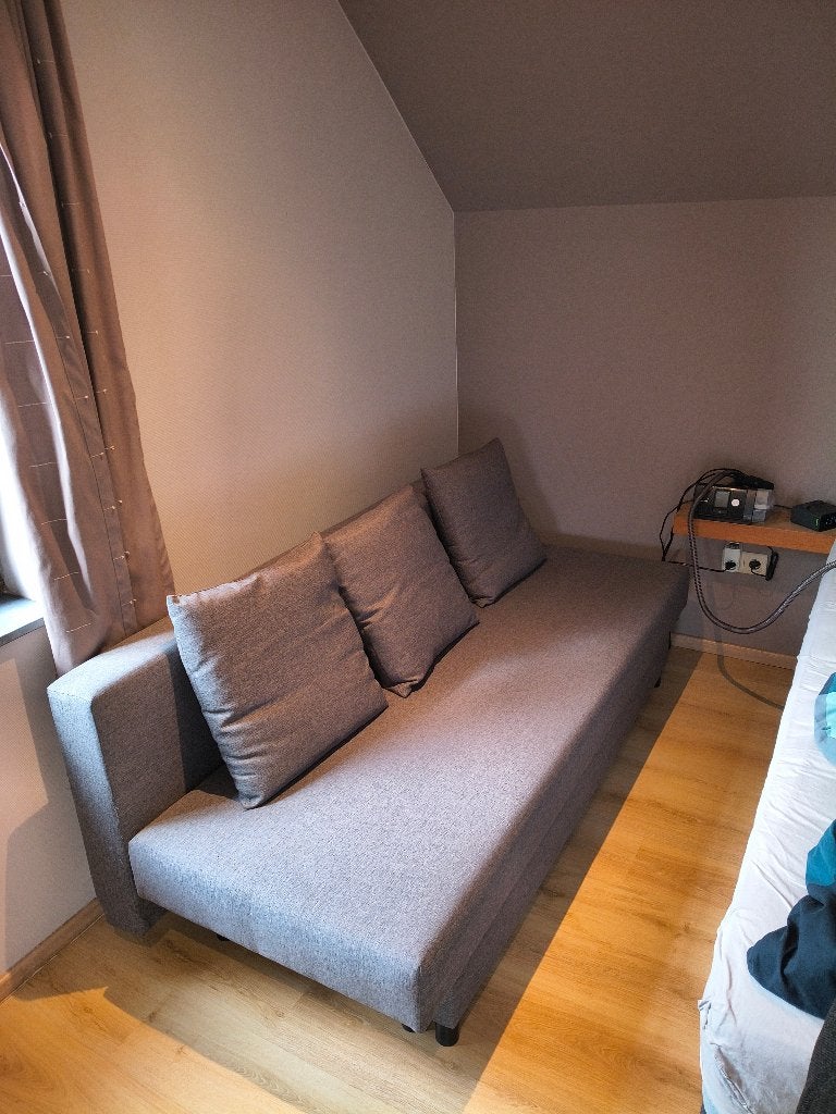 Slaapbank, Huis en Inrichting, Ophalen, Tweepersoons, Zo goed als nieuw, 80 cm