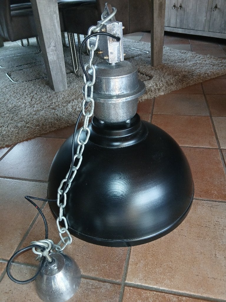 Hanglamp industrieel, Ophalen, Gebruikt, E27 (groot), Metaal