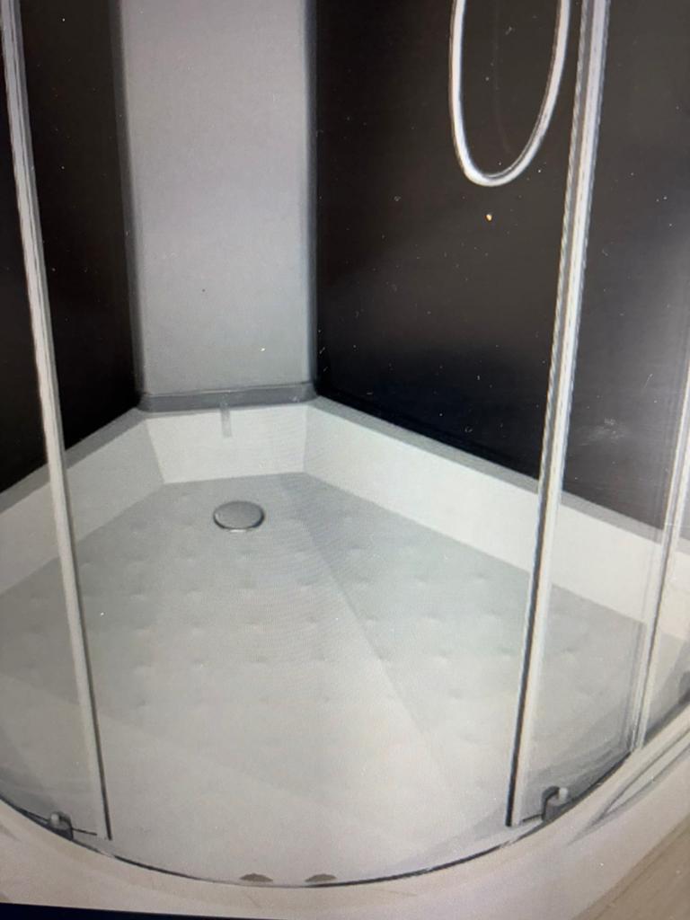 Cabine de douche Saniclear 90-90 H215 avec mitigeur, Enlèvement, Comme neuf