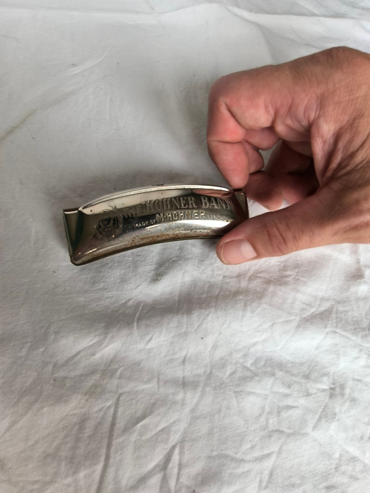 hohner echo mondharmonica jaren 40, Muziek en Instrumenten, Ophalen of Verzenden