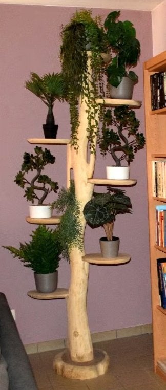 Kunstplanten (en kattenkrabpaal), Natuurlijk materiaal, Ophalen, Zo goed als nieuw